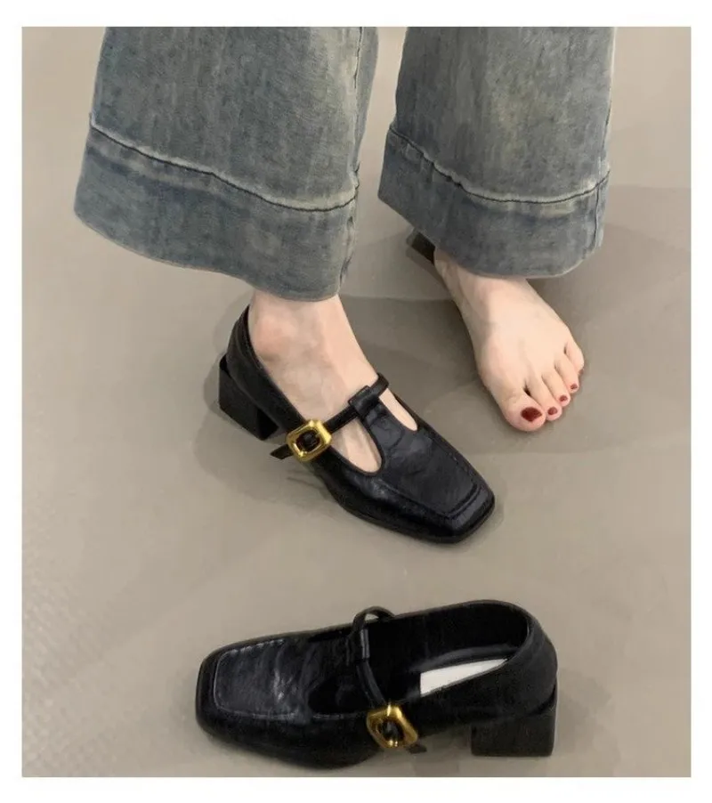 Damskie buty Mary Jane z kwadr – Vintage Fashion Dresses recenzja i cena