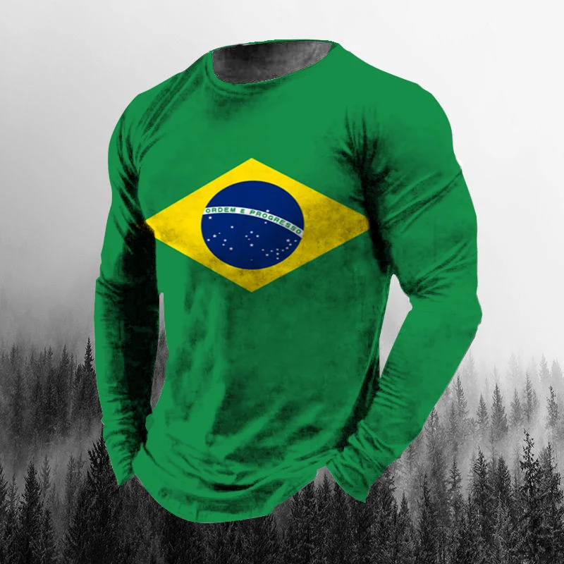 Klasyczna brazylijska flaga, n – Vintage Fashion Jersey recenzja i cena