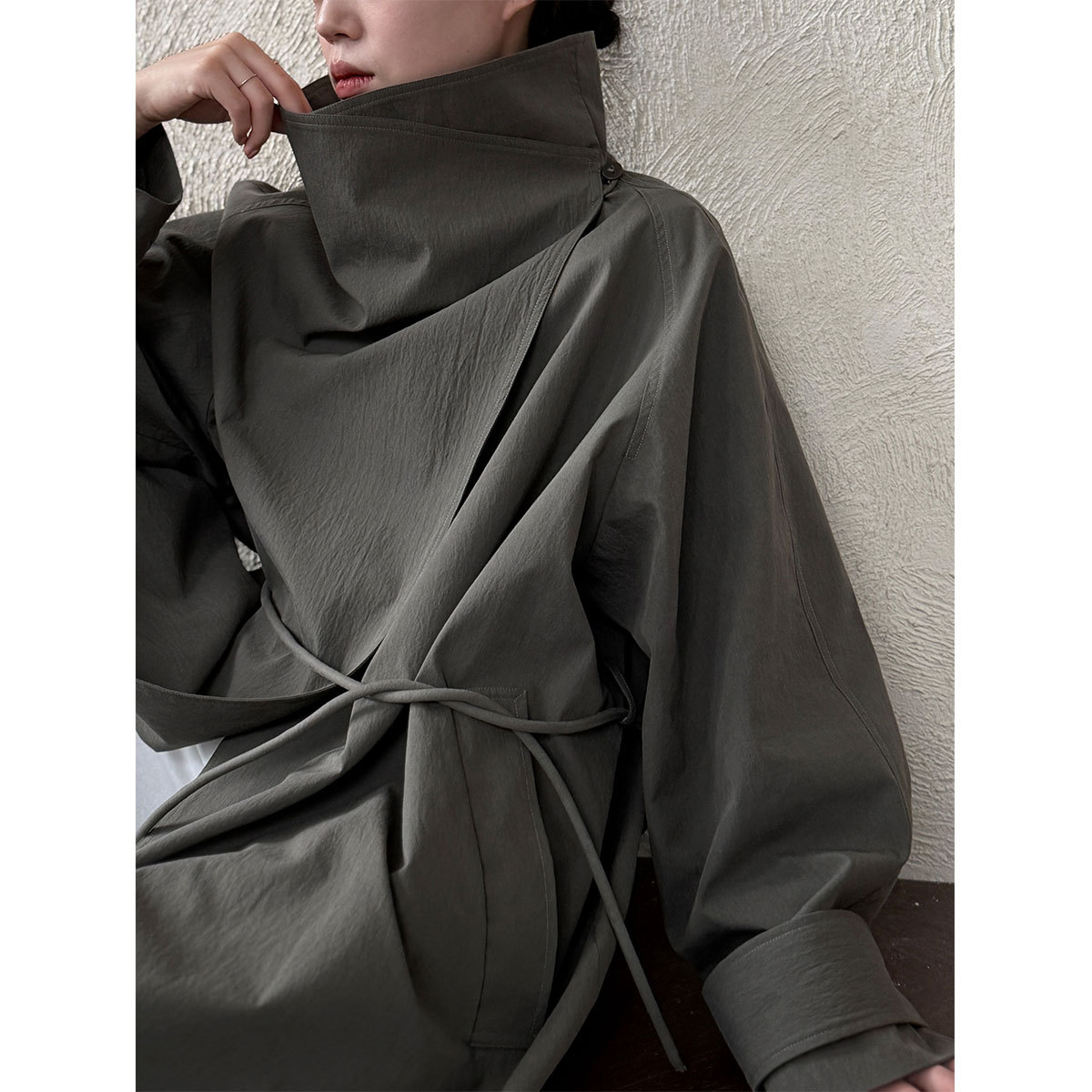 Długa kurtka wiatrówka damska  – Vintage Windbreaker Nylon recenzja i cena