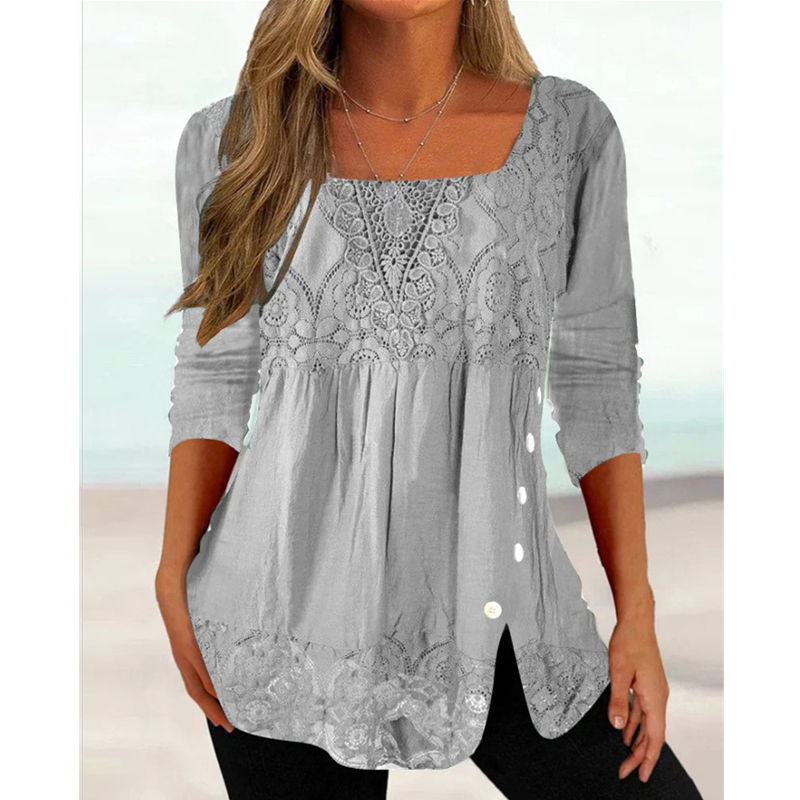 Damskie koronkowe patchworkowe – Vintage Fashion Jersey recenzja i cena