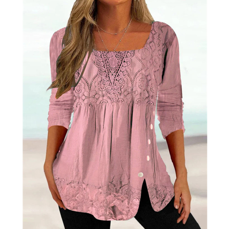 Damskie koronkowe patchworkowe – Vintage Fashion Jersey recenzja i cena